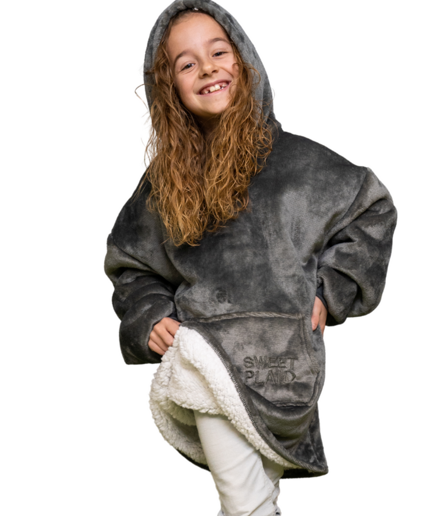 SweetPlaid™ Kids - Gris - SweatPlaid Enfant