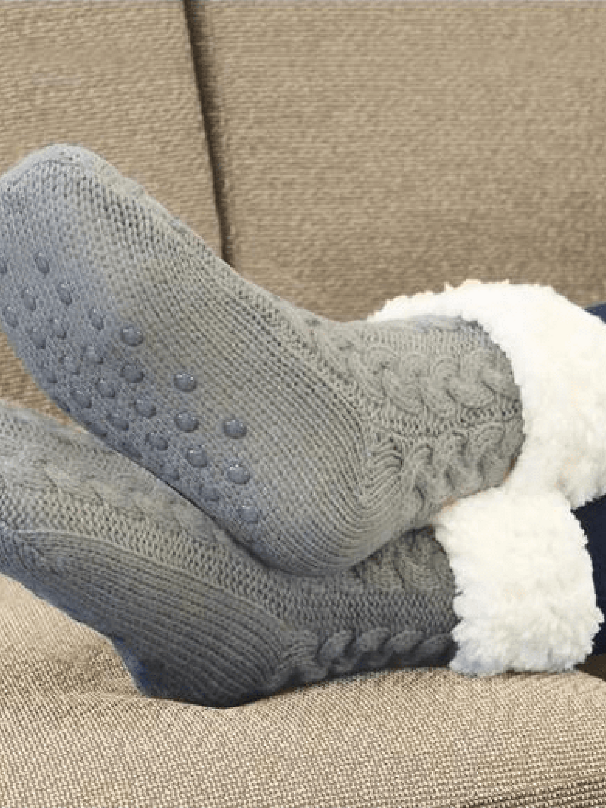 Chaussettes Douillettes Femme Hiver - 5 Paires Chaudes En Polaire épaisse - Motif Flocons Et Cœurs - Confort Maison - 9